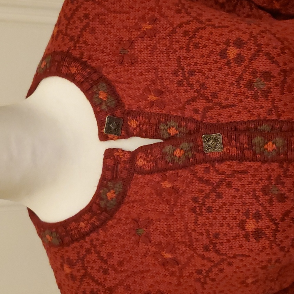 Nomadic Traders New Cherry/Multi Cardigan, Size S - image 2